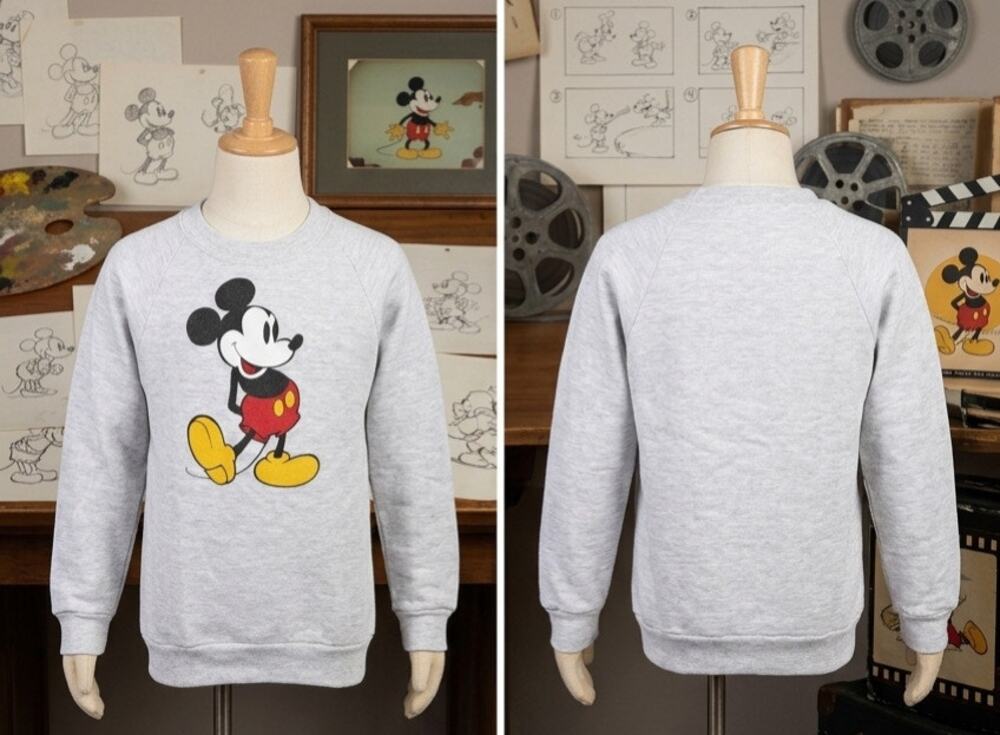 Vintage 80s Disney Mickey Mouse Sweatshirt Youth XL Made in USA